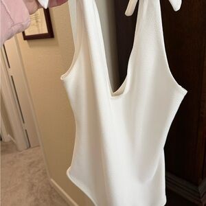 Show Me Your MuMu Ivory Textured V-Neck Camisole